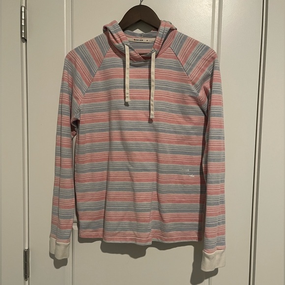 Marine Layer Double Knit Pullover Striped Hoodie - Picture 1 of 2
